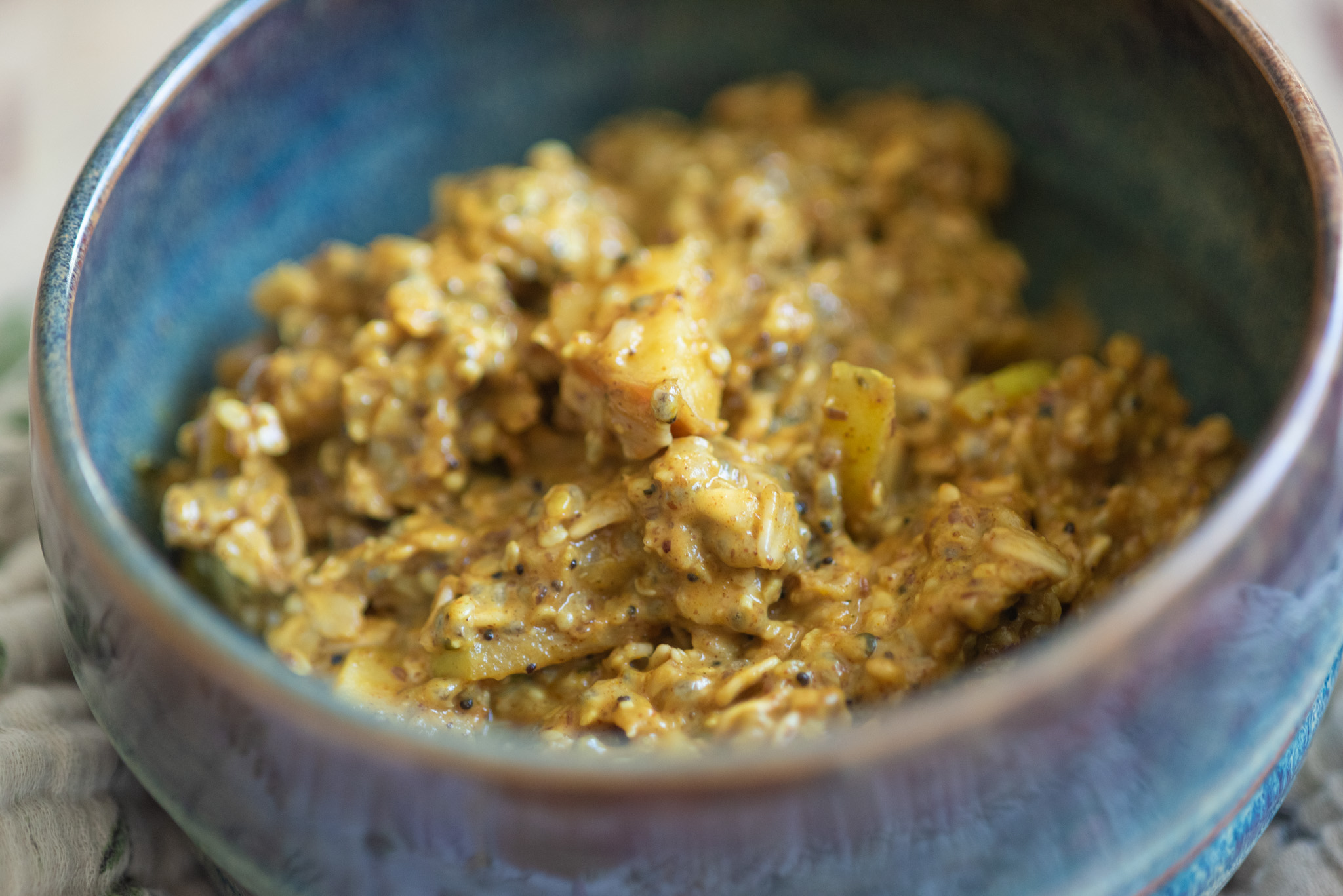 Oats and seeds apple oatmeal