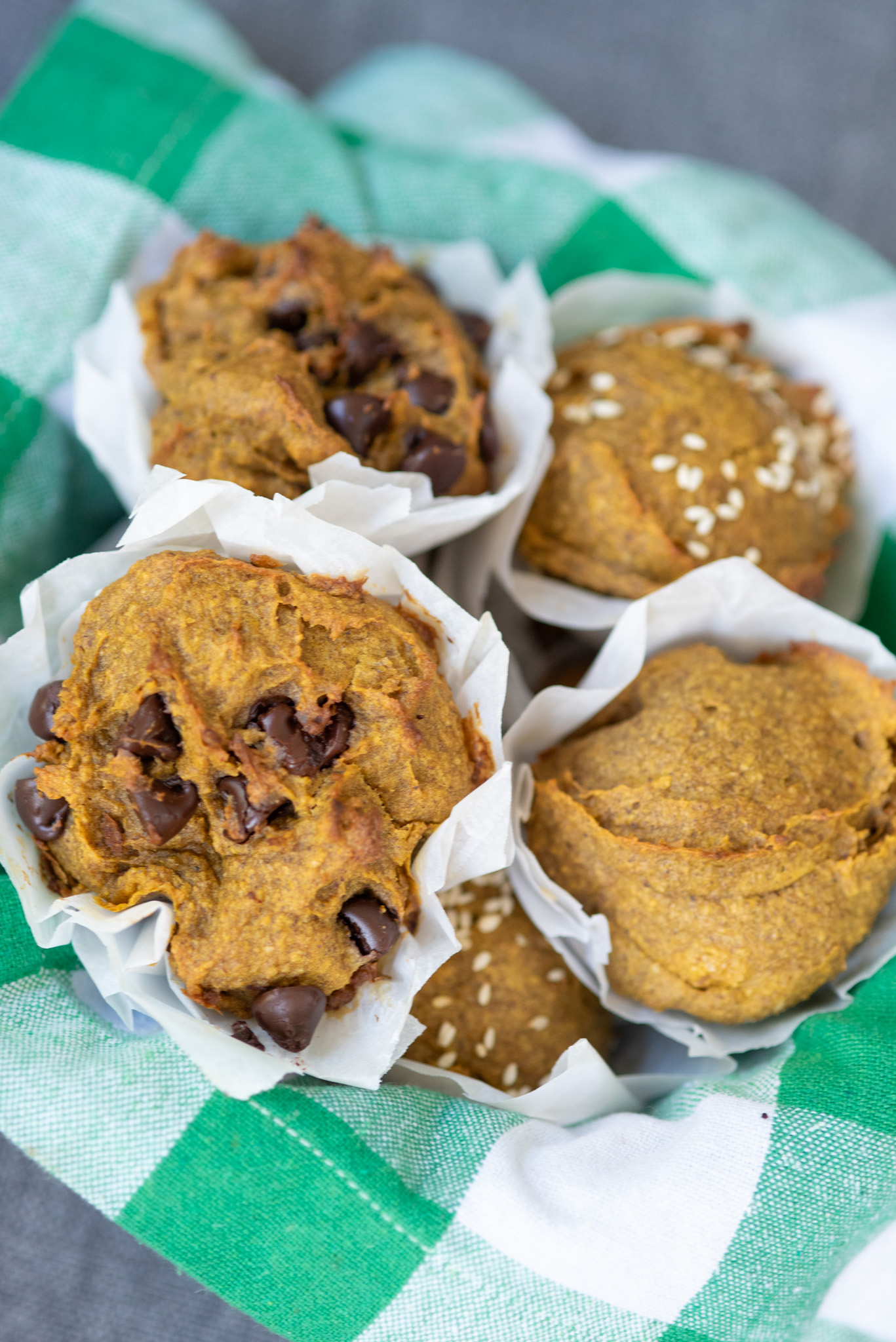 Pumpkin oat muffins